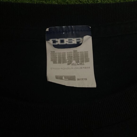 COSPA Kill la Kill Nudist Beach Black Japanese Anime Graphic T Shirt Size Large - Picture 3 of 4